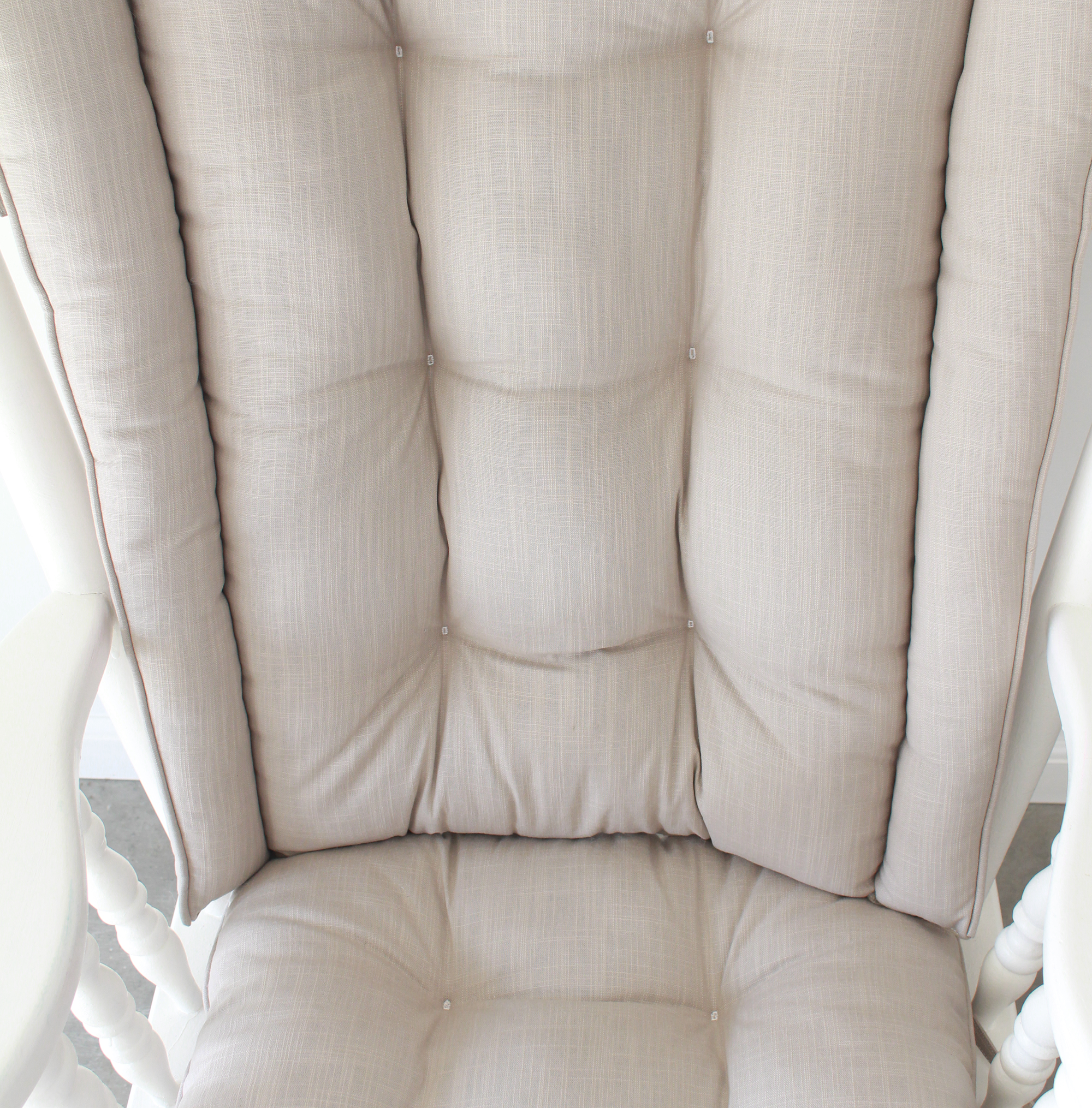 tufted cushions for wingback rocker chairs