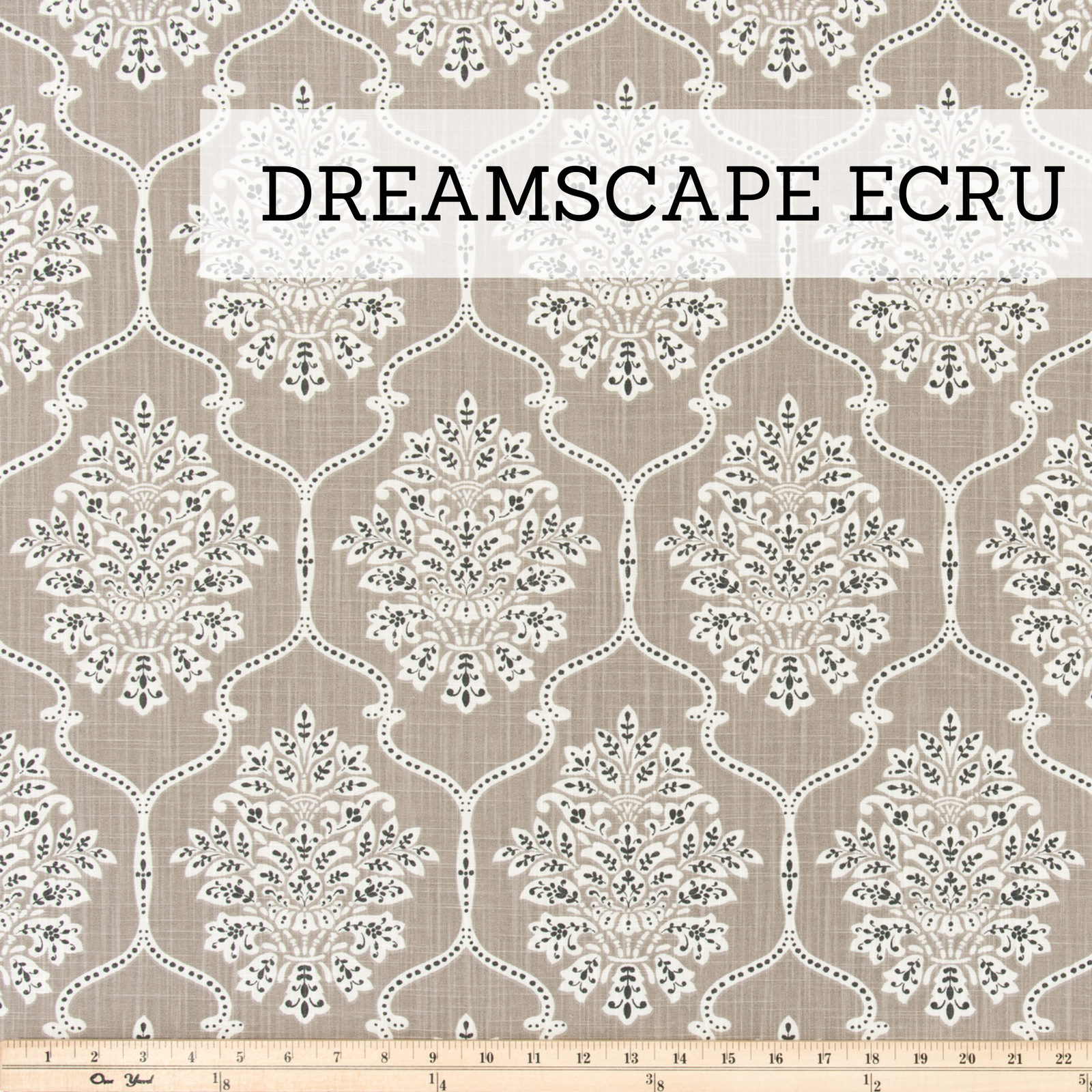 glider replacement cushion upholstery fabric with beige background and floral pattern