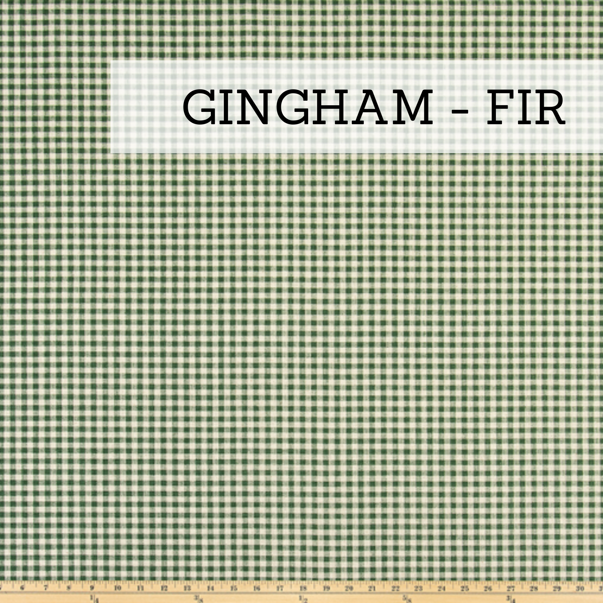 swatch of fir green gingham fabric for glider rocker replacement cushions, wingback glider replacement cushions, traditional rocking chair cushions, arm rest covers or ottoman cushions