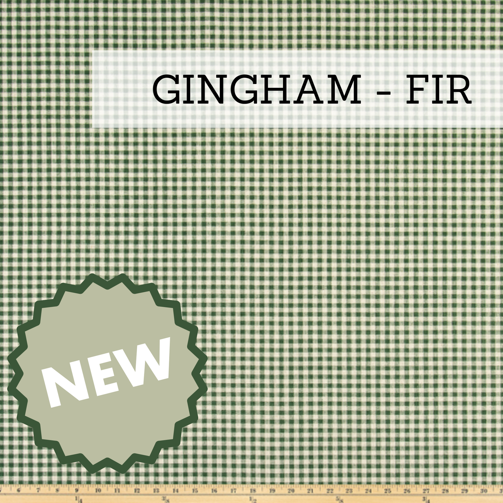 swatch of fir green gingham fabric for glider rocker replacement cushions, wingback glider replacement cushions, traditional rocking chair cushions, arm rest covers or ottoman cushions