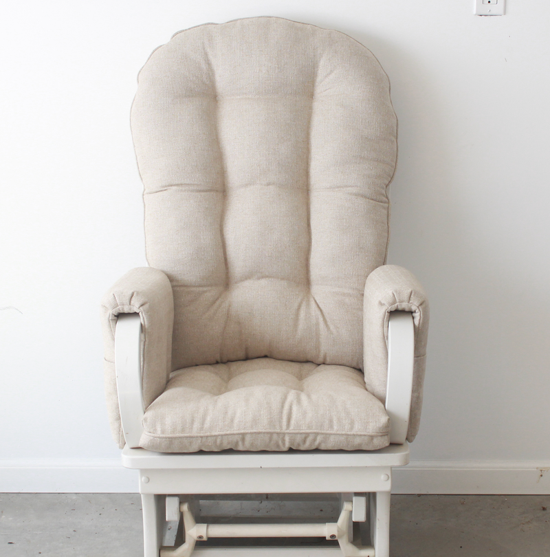 Glider Replacement Cushions for a Round Top Glider Rocker or Rocking C ...