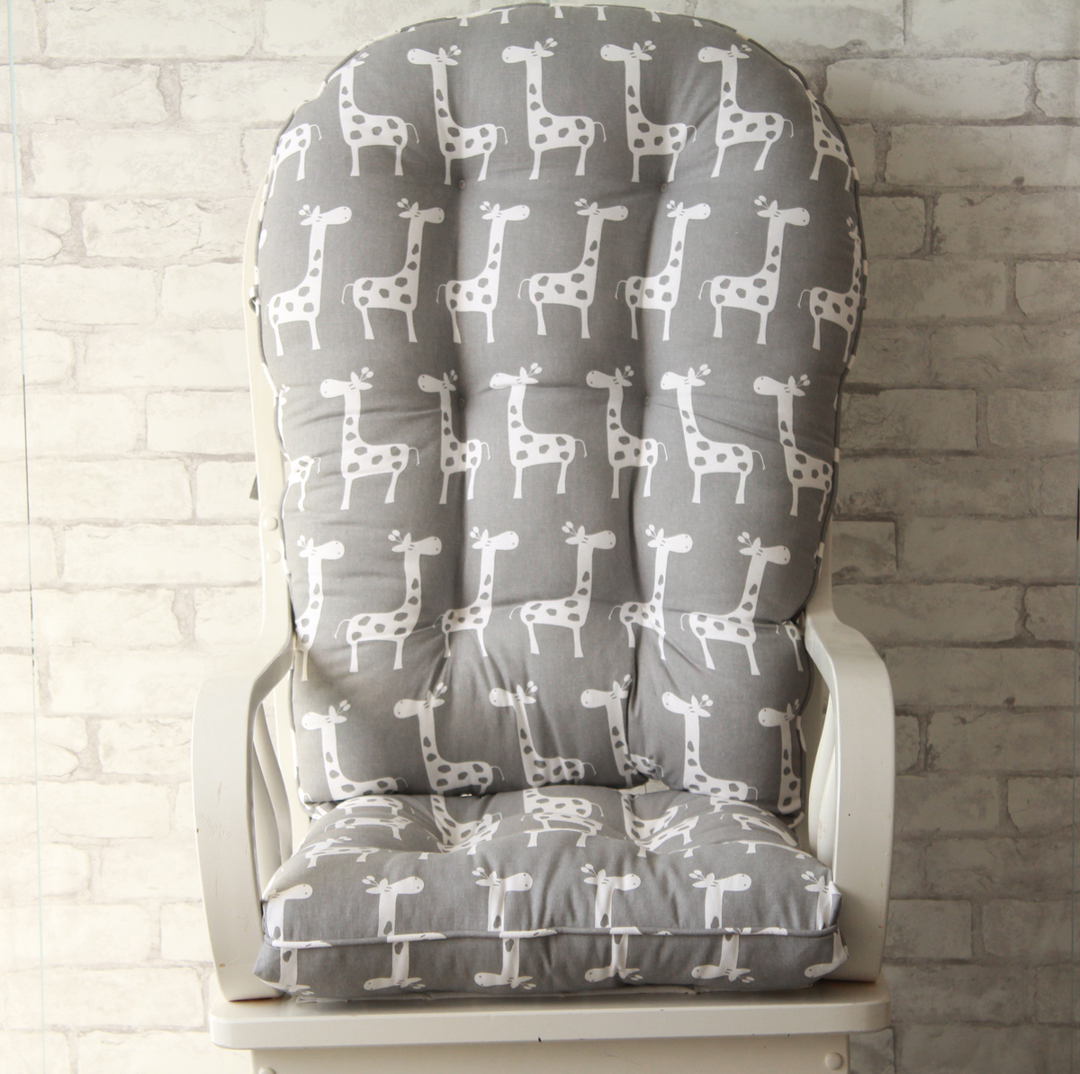 Glider Replacement Cushions for a Round Top Glider Rocker or Rocking C ...