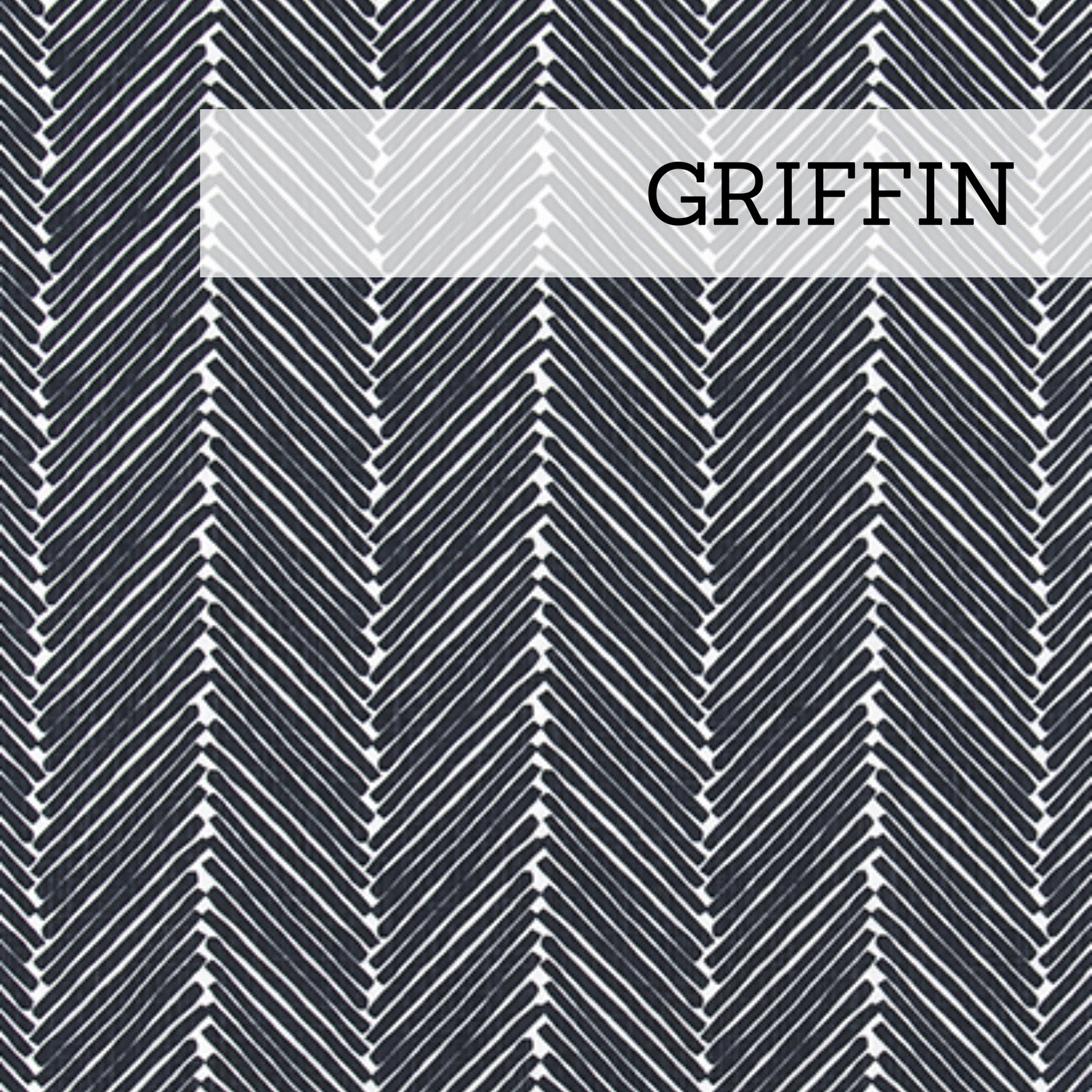glider replacement cushion upholstery fabric in navy large herringbone pattern