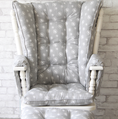 Wingback Glider Rocker Replacement Cushions for a 4 Post Rocking Chair Miss Polly s Piece Goods
