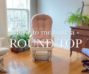 video showing how to measure for custom glider rocker replacement cushions